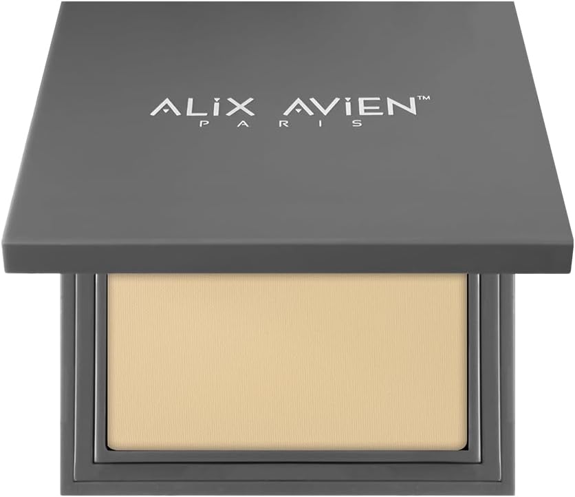 ALIX AVIEN Compact Powder - Lasting Up to 12 Hours - Warm Skin Undertones - Compact Powder 09 Golden Sand