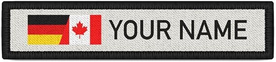ALFASHIRT Name Patch Customizable Germany Canada Canada Germany #42573 