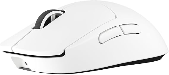 Logitech G PRO X Superlight 2c Wireless Gaming Mouse 53g Professional Grade Compact Mouse with 5 Programmable Buttons USB-C Charging 44K DPI Sensor for PC/Mac, Report Rate Up to 8kHz, White