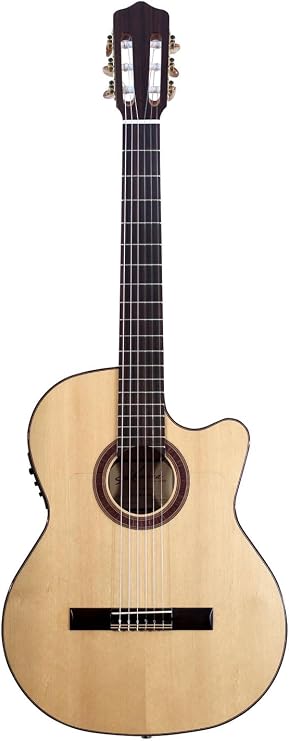 Kremona Rosa Luna CW Acoustic/Electric Flamenco Guitar Handmade in Europe Padded Gig Bag Included