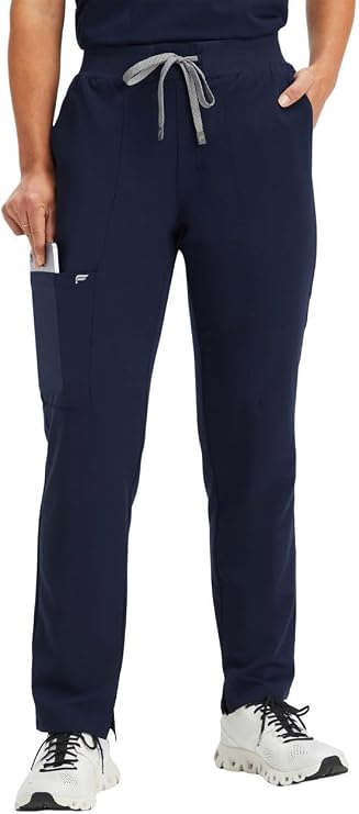 Fabletics Women's Performance Scrub Pant - MotionTech, 4-Way Stretch, Pocket-Packed, Wrinkle-Resist, Semi-Slim Fit