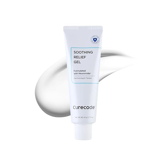Soothing Relief Gel Moisturizer 80ml (2.71 Fl Oz) Korean Skin-Biome Science with Neuromide, Ceramides for Calming, Hydration with Skin Barrier, Pore Refinement, and Gentle for All Ages