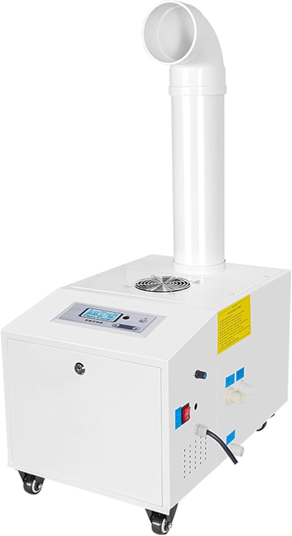Industrial Humidifier Highest Mist Output Commercial Humidifiers Stainless Steel Automatic Water Filling 10-99% RH Humidity Adjustable Cool Mist Humidifier for Large Room Factory Workshop (3000ml/h)