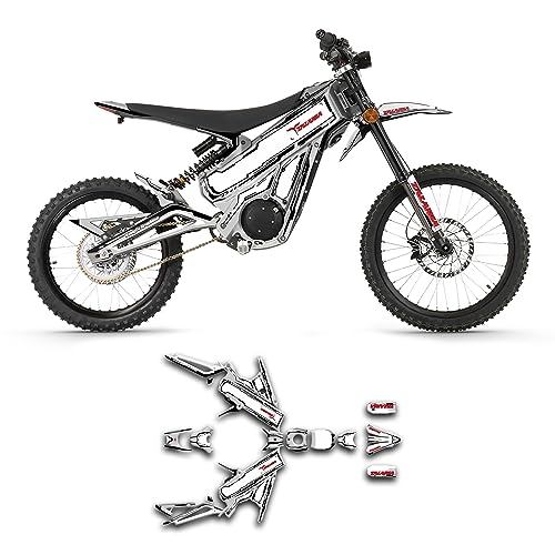 Kungfu Graphics Custom Decal Kit for Talaria Dirt Bike X3  with Headlight Graphic White, TLX3MX523N014-KOR