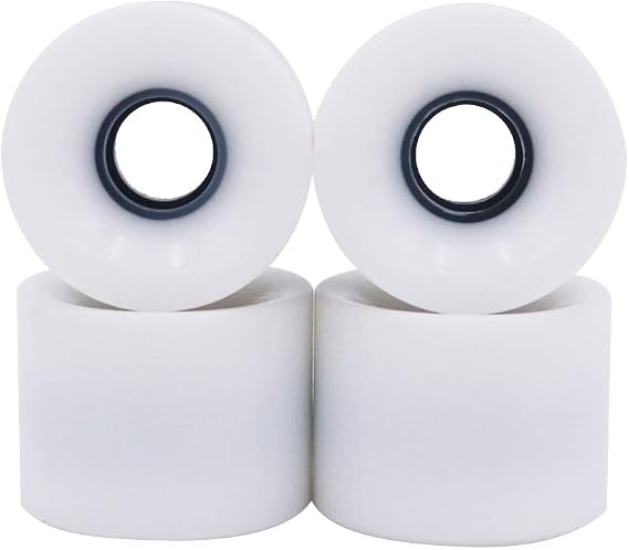 POFET Longboard Skateboard Wheels 60 * 45mm 78A, Replacement Wheels also for Cruiser Pennyboard Waveboard Snakeboard,Good for Beginners,Set of 4