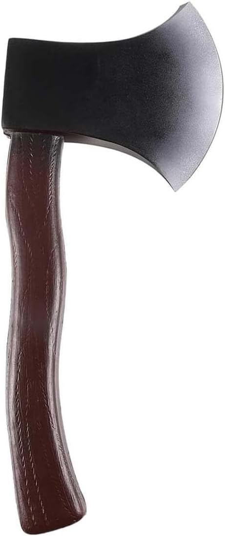 Halloween Fake Hatchet Prop, Foam Axe Fake Prop Axe for Halloween Hatchet Costume, Realistic Felling Axe for Women Men Halloween Costume Cosplay Party Trick Props Black 1Pcs