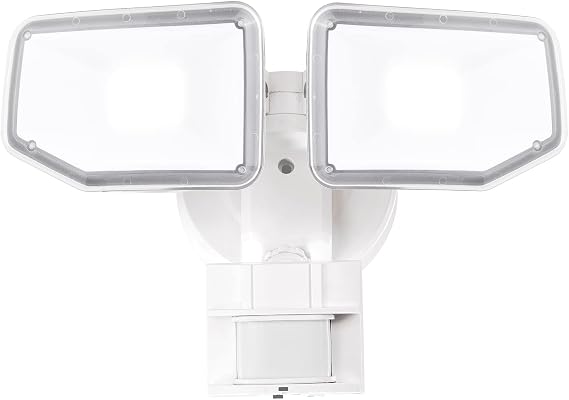 40W LED Security Lights Motion Sensor Light Outdoor, 180 Degree, 4000 LM Motion Security Light, 5000 K, ETL Water Resistant, Clear 2 Head Motion