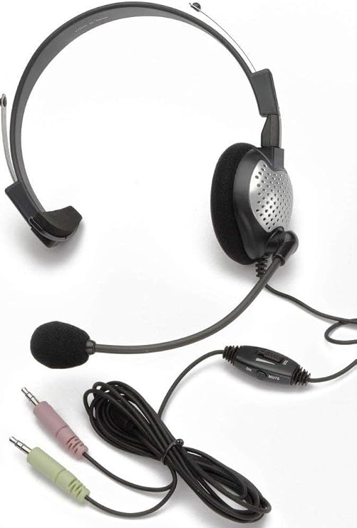 Andrea Communications C1-1022200-1 Model NC-181 VM High Fidelity On-Ear Monaural PC Headset, Proprietary Noise-canceling Microphone with Windsock, Pro-flex Wire Microphone Boom, 40 mW Max. Input Power