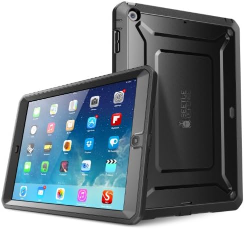 SUPCASE for iPad Air 1st Generation Case with Screen Protector, [Military-Grade Protection] [Anti-Scratch] Heavy Duty Full-Body Rugged Protective Tablet Case Cover for Apple iPad Air 1 9.7 Inch, Black