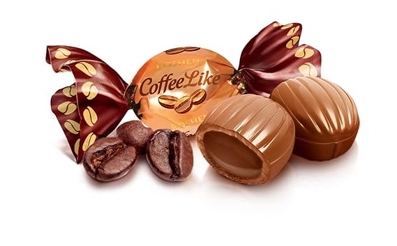 Roshen Caramel Candy Coffeelike with Coffee-Milky Filling, Kosher and Halal, Delicious, Flavorful Sweets Bulk Candy 2.204lb1kg