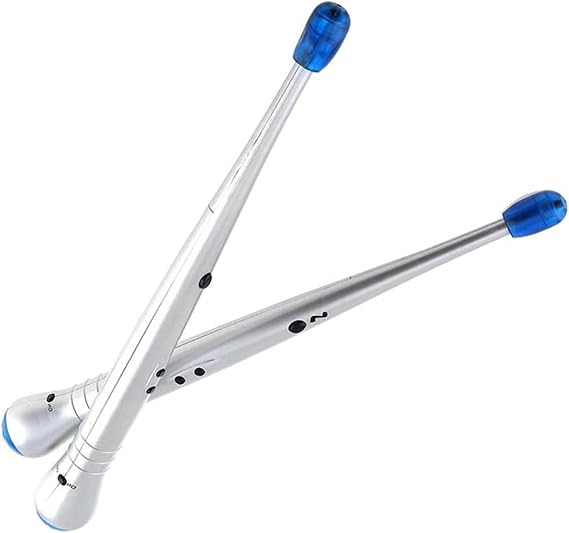 Einstellbare Empfindlichkeit elektronische Drumsticks mit Lichteffekt für Kinder Lufttrommeln Übung und Musik