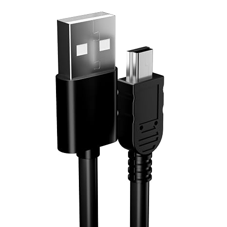 pluX Mini USB Cable USB 2.0 Type A to Mini B Fast Charging Data Charging Cord Compatible with Blue Yeti Microphone Hero HD, Cell Phones, MP3 Players, Dash Cams, Digital Cameras, Dash Cams (1M)