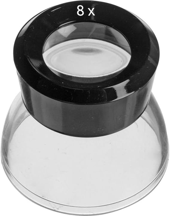 Adorama 8X Purpose Magnifier Loupe for Photographic Contact Sheets and Negatives