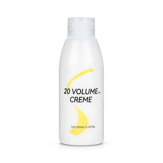 20 Volume Hair Developers (6%), 100ml Cream Hair Color Developer for Gray Coverage, Blending and Highlights, Safe Formula for Salon or Home Use
