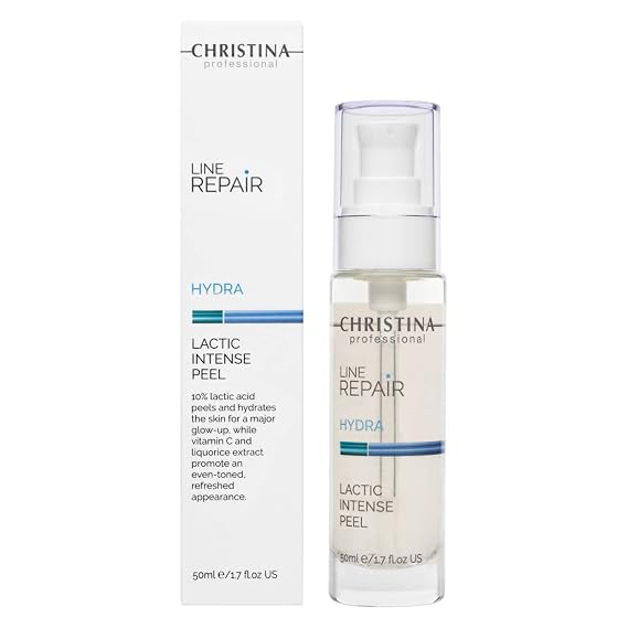 -CHRISTINA- Line Repair Hydra Intense Facial Peeling with Lactic Acid AHA | Enhanced Cell Renewal with Witch Hazel | Rejuvenation and Moisturization for Dry, Normal, Oily Skin 75ml