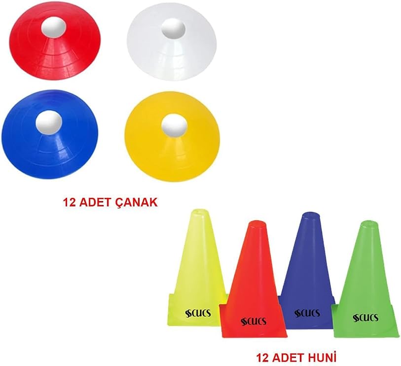 Avessa Antrenman Seti 24 ParÃ§a - 12 Ãanak Ve 12 Huni, Tek Ebat, Avs-1080-1100, Renkli