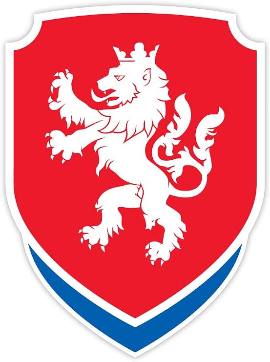 Czech Republic National Football Association Team Soccer Sticker Decal 4" x 5"