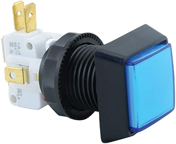 Suzo-Happ Pushbutton Square Small Illuminated with Microswitch - D54-0004-4