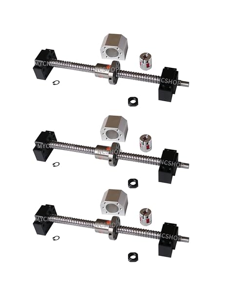Upgraded Version PrintNC CNC Engraving Router Axis Kit, SFU1610 1050mm and SFU2010 1550mm Ball Screws, BK12/BF12 BK15/BF15 End Supports