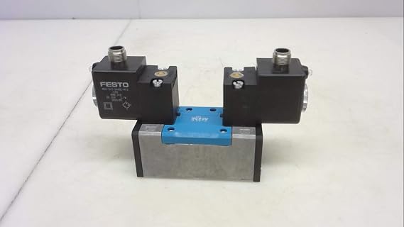Festo Jmdh-5/2-d-1-m12-c -10 To +50 Degrees C, 1200 L/min Standard Nominal Flow Rate, 2-10 Bar, 24 Vdc, 27 W, 5/2 Bistable, 532687, Air Solenoid Valve, Die-cast Aluminium, G1/4, Ip65, M12 X 1 Electric
