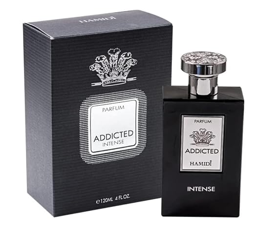 HAMIDI Addicted Intense Parfum 120ml 4 FL.OZ, Long Lasting Fragrance, Perfume for men (Addicted Intense)