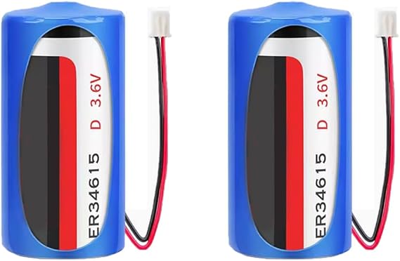 2pcs ER34615 3.6V 19000mAh D Size Non-Rechargeable Lithium Battery (with 2.54 Connector)