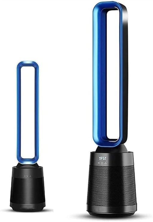 Tower Fan, Bladeless Fan, 100 Degree Oscillating Cooling Fan, Standing Fan, Low Noise, Suitable for Indoor, Bedroom, Office Multi-Colored