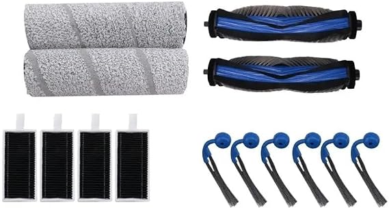 Ecovacs に対応、Deebot に対応、X11 オムニサイクロン、X11 プロ オムニ、X11 プロ、X11 掃除機交換アクセサリー キット - メイン ブラシ モップ ロール