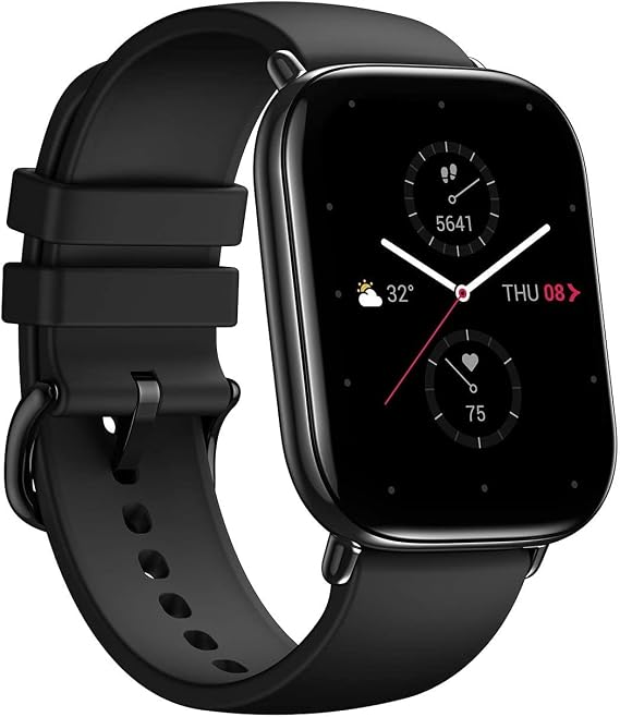 Amazfit Zepp E Smartwatch AMOLED 3D Glass Display Fitness Watch 5ATM Waterproof Sports Watch with SpO2 and Heart Rate Monitor