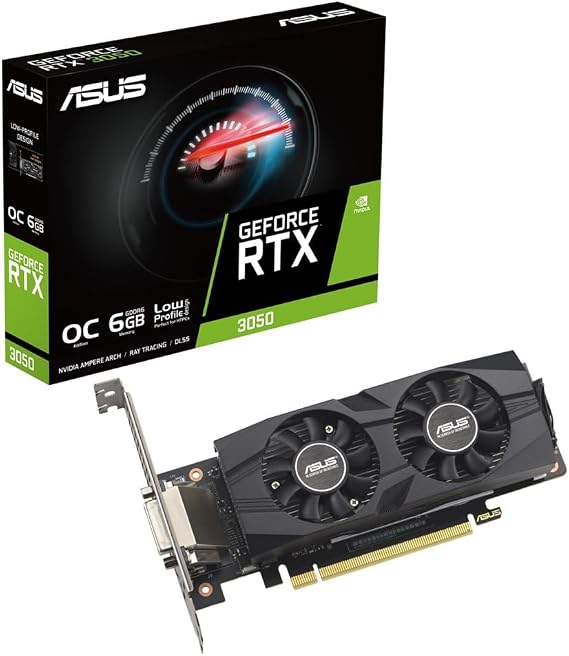 ASUS GeForce RTX 3050 LP BRK OC Edition 6GB GDDR6 Video Card / RTX3050-O6G-LP-BRK Domestic Regular Distribution Product