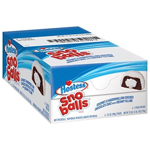 Hostess Snoballs, 3.5 Ounce Pack of 6