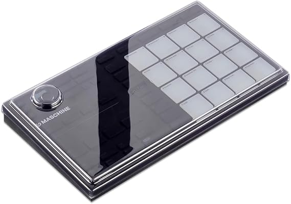 Decksaver Cover for Native Instruments Maschine Mikro MK3 - Super-Durable Polycarbonate Protective lid in Smoked Clear Colour, Made in The UK - The Producers' Choice for Unbeatable Protection