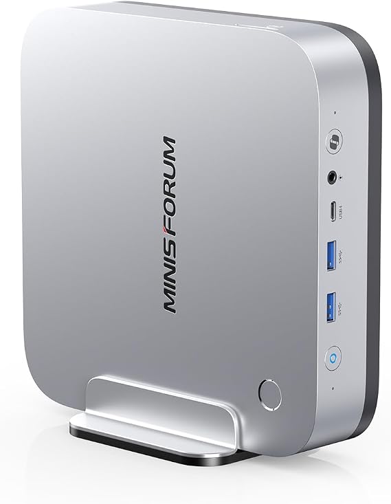 MINISFORUM X1 Pro 370 Mini PC, AMD Ryzen AI 9 HX 370 Processor, DDR5 32GB, 1TB SSD, Windows 11 PRO, AMD Radeon 890M, RJ45 5Gbps x2/Wi-Fi 7/Bluetooth 5.4, HDMI 2.1/DP 2.0/USB4x2, 4 Screen Output, AI PC