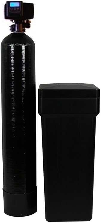 Fleck 5600 SXT Water Softener Ships Loaded With Resin In Tank For Easy Installation (40,000 Grains, Black)