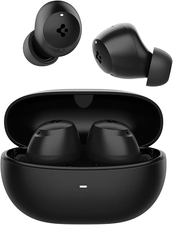 Spigen Audio TWS P10 Bluetooth Kulak İçi Kablosuz Kulaklık, 40dB Adaptif ANC Pro, 6 Mikrofonlu ENC, 10mm Bio-Diyafram Sürücü, 30 Saat Pil Ömrü, Suya Dayanıklı, Siyah - ASD07887 (Spigen TR Garantili)
