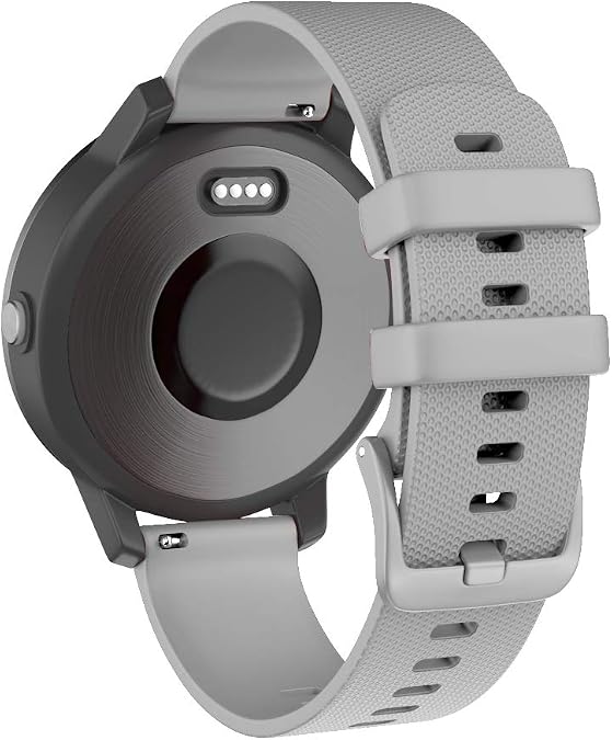 ISABAKE Watch Band for Garmin Vivoactive 4/Venu 3 45mm/Venu 2/Forerunner 265/Forerunner 255, 22mm Quick Release Silicone Replacement Strap