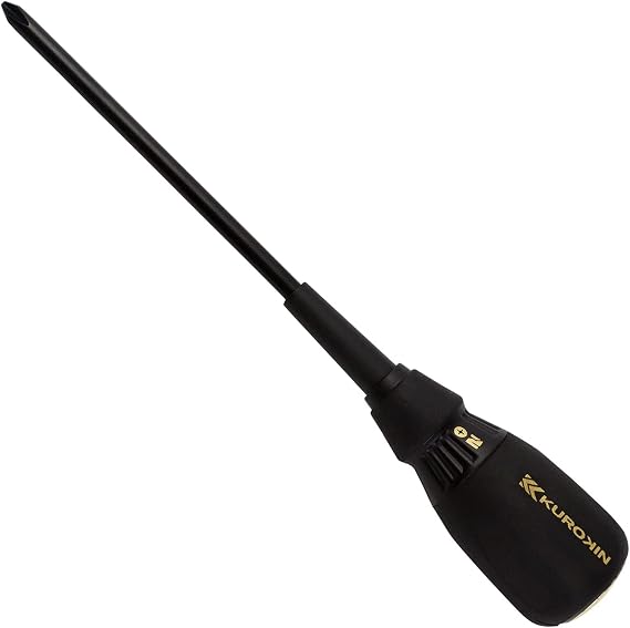 Fujiya 526K-BG +2.0 Screwdriver, Shank Length 5.9 in 150 mm, Black Gold