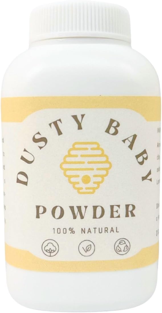 All Natural Organic Baby Powder - Expertly Crafted with Arrowroot, Tapioca and 20% Cornstarch Powder for Gentle Absorption - Aloe, Zinc-Oxide Powder, Tea Tree & Shea Oil for Soothing Irritated Skin.
