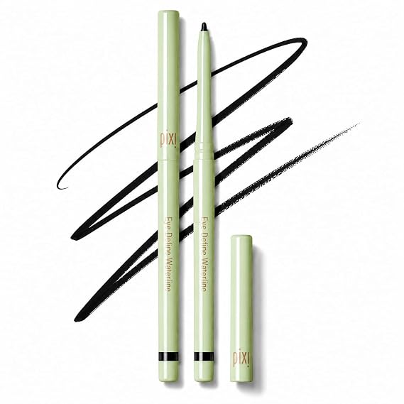 Pixi Beauty Eye Define Waterline | Ultra-Fine Waterproof Eyeliner Pencil for Inner & Upper Lash Line | Smudge-Proof, Transfer Resistant & Long-Wearing | Tightline Black | 0.012 oz/0.35g