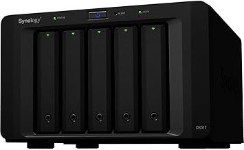 Synology 5bay Expansion Unit DX517 (Diskless) 157 mm x 248 mm x 233 mm