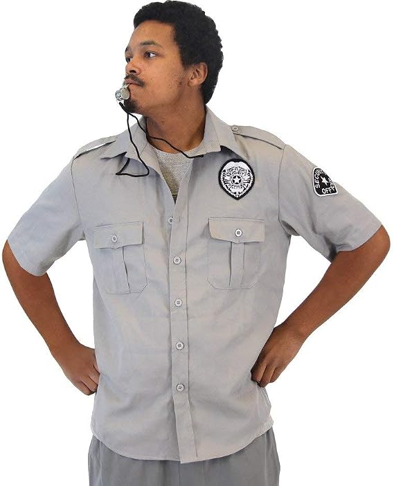 Ice Cube Friday After Next Sequel Funny Adult Unisex Halloween DIY Cosplay Craig Security Guard (Shirt/Whistle) Costume Set