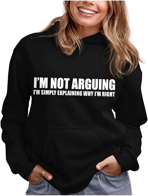 Tstars Funny Hoodie for Women and Teen Girls - 99% Chance I Don't Care Pullover - Sarcastic Quote Gift