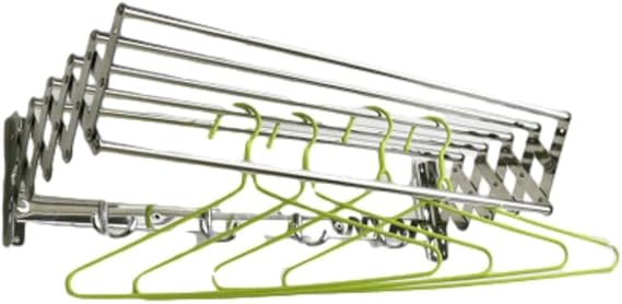CAFIEDR Laundry Drying Rack, Retractable Folding Indoor Outdoor Wall Mounted Towel Rail Space Saver Dryer Garment Washing Line Drying Rack-70cm