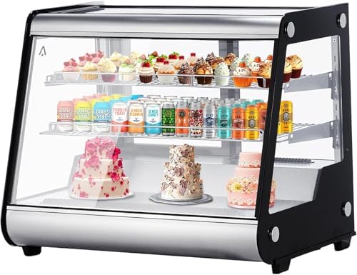 5.3 Cu.Ft Commercial Display Refrigerator Case,With 2 Glass Doors,Display Merchandiser for Home, Restaurant & Grocery Stores,149L,Black