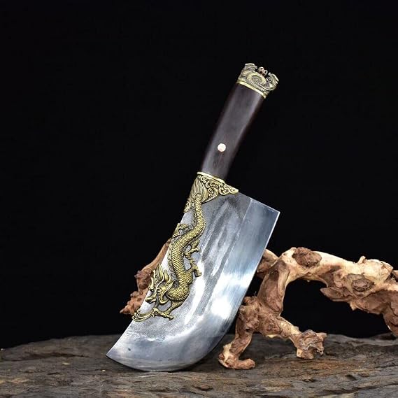 Meat Cleaver Knife, 8.5inch Bone cutting knife China Longquan hand forged bone cutting knife gift knife sharp butcher meat cutting knife