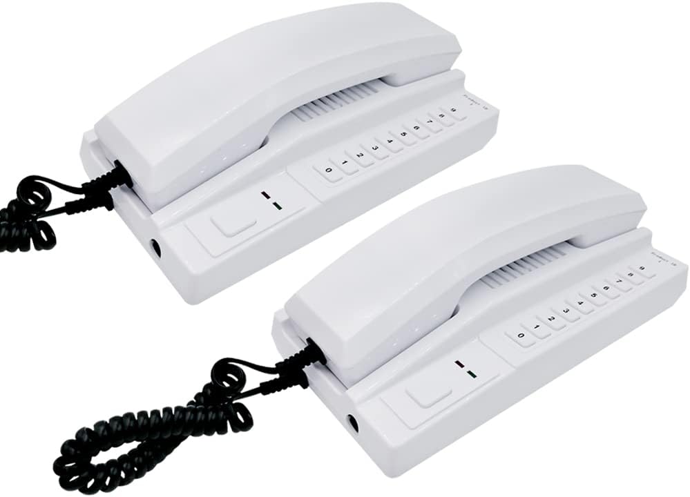 Anjielo Wireless Intercom System Secure Interphone Handsets Expandable for Warehouse Office Interphone Maison Home Phone VoIP