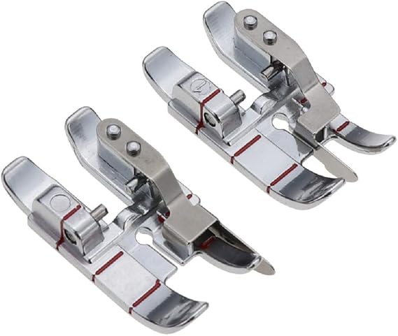 YRDQNCraft Pfaff Sewing Machine Presser Foot Set-Stitch-in-The-Ditch Presser Foot and 1/4 inch (Quarter Inch) with Edge Guide