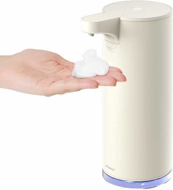 mooas Pure and Clean Foaming Dispenser, Automatic, Rechargeable(Ivory)