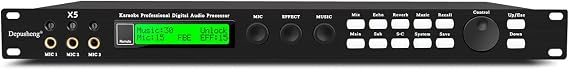 Depusheng X5 Karaoke Professional Digital Audio Processor Can Set via a PC Interface Prevent Howling