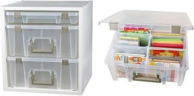 ArtBin Super Satchel Cube 15.5x16.75x15.625 in. Craft Storage with Removable Compartments for Art Supplies